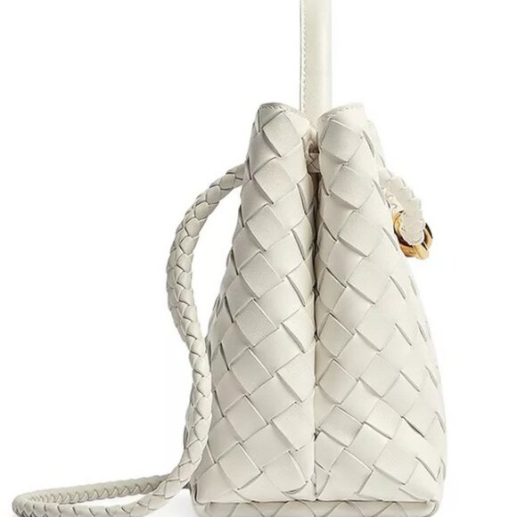 New Bottega Veneta White Small Andiamo Bag - Picture 3 of 9